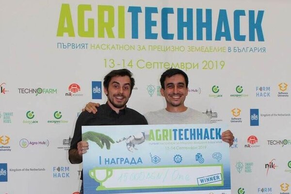 The winners of the first AgriTechHack in Bulgaria (Image: FarmHackNL)